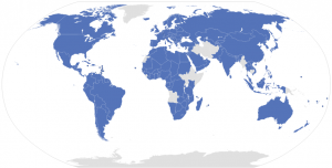 Mapa Países Firmantes Convenio de Berna